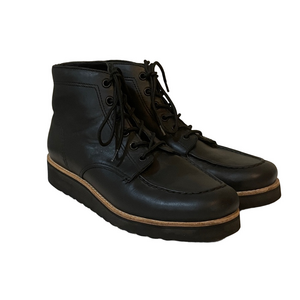 Vince Black Finley Lace Up Booties Size 9.5